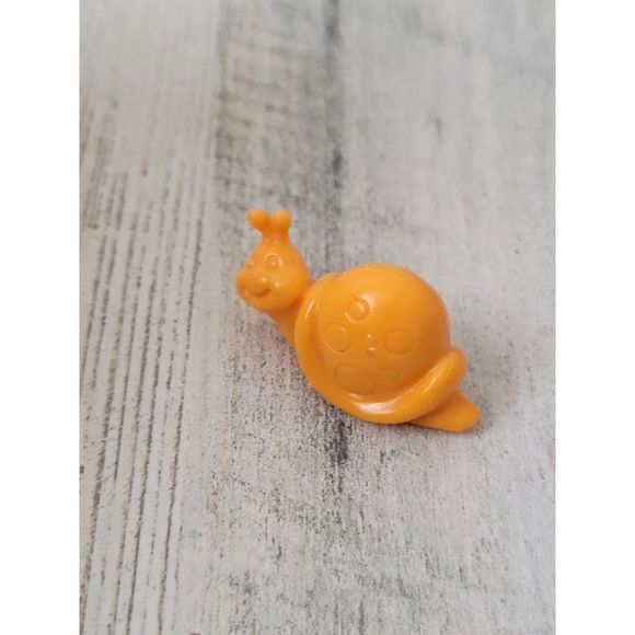 Orange snail SWI mini happy bug toy figure smile - Picture 1 of 4